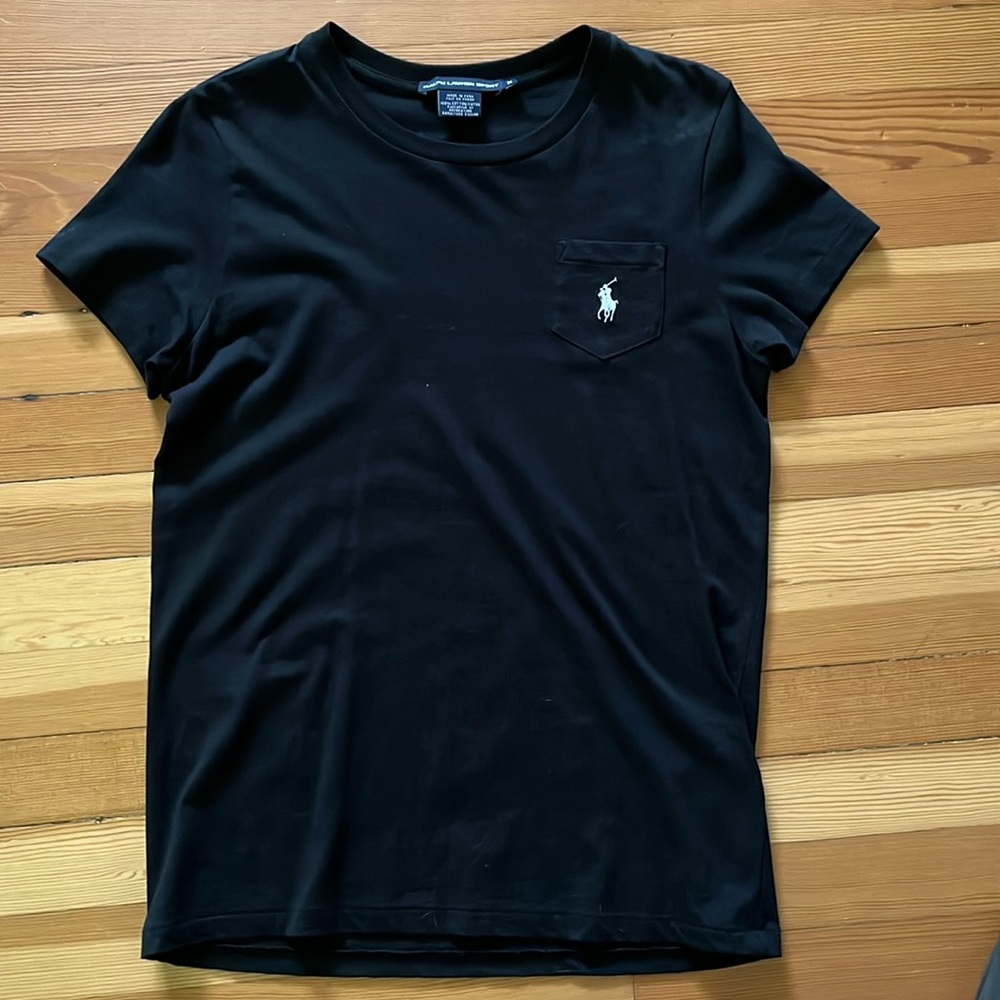 NWOT Ralph Lauren Sports black tee
